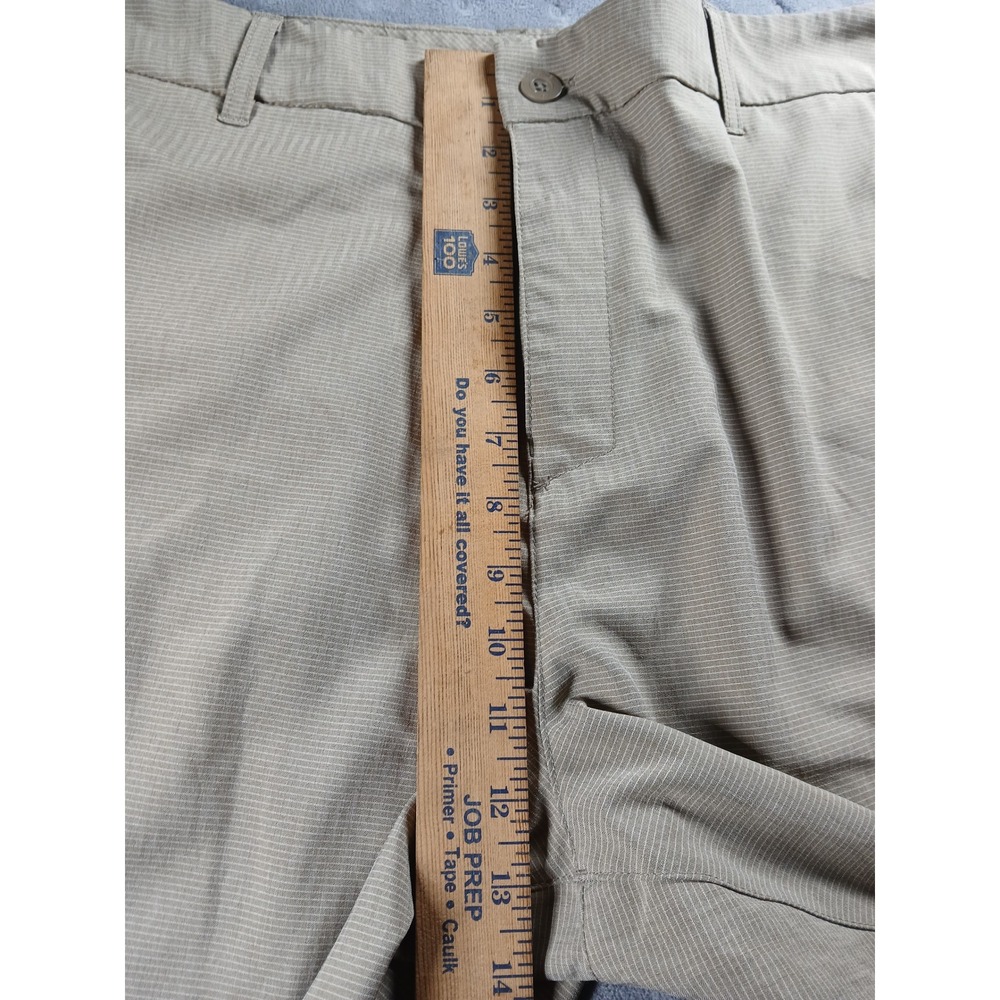 Hang Ten Men's 40 Khaki Hybrid Golf Shorts Tan Stretch Flat Front - Picture 6 of 10